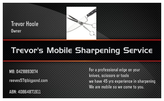 Trevors Sharpening | 190 Marshall St, Goondiwindi QLD 4390, Australia | Phone: 0428 893 074