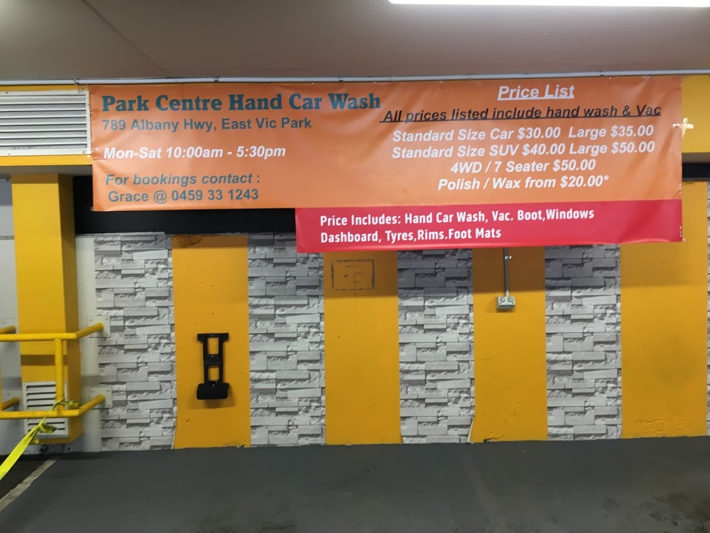 Park Centre Car Wash | car wash | 789 Albany Hwy, East Victoria Park WA 6101, Australia | 0459331243 OR +61 459 331 243