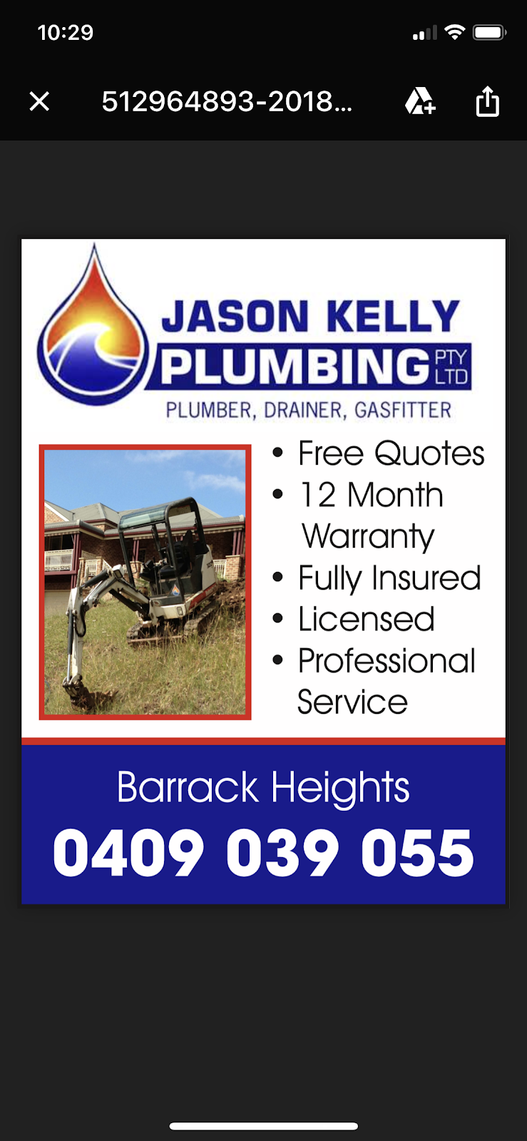 Jason Kelly plumbing pty Ltd | plumber | 87 Leawarra Ave, Barrack Heights NSW 2528, Australia | 0409039055 OR +61 409 039 055