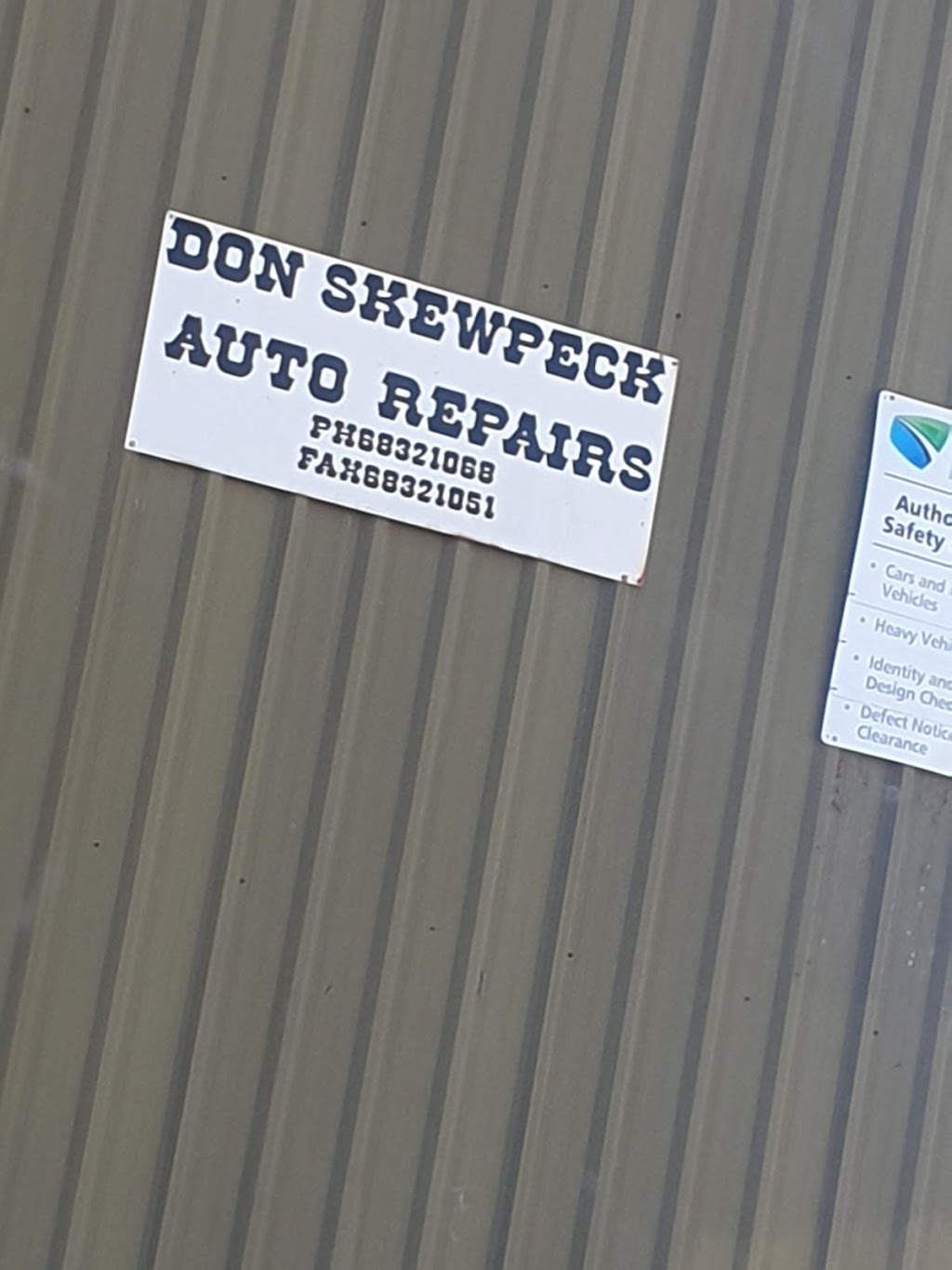 Don Skewpeck Auto Repairs | car repair | 60 Nymagee St, Nyngan NSW 2825, Australia | 0268321068 OR +61 2 6832 1068