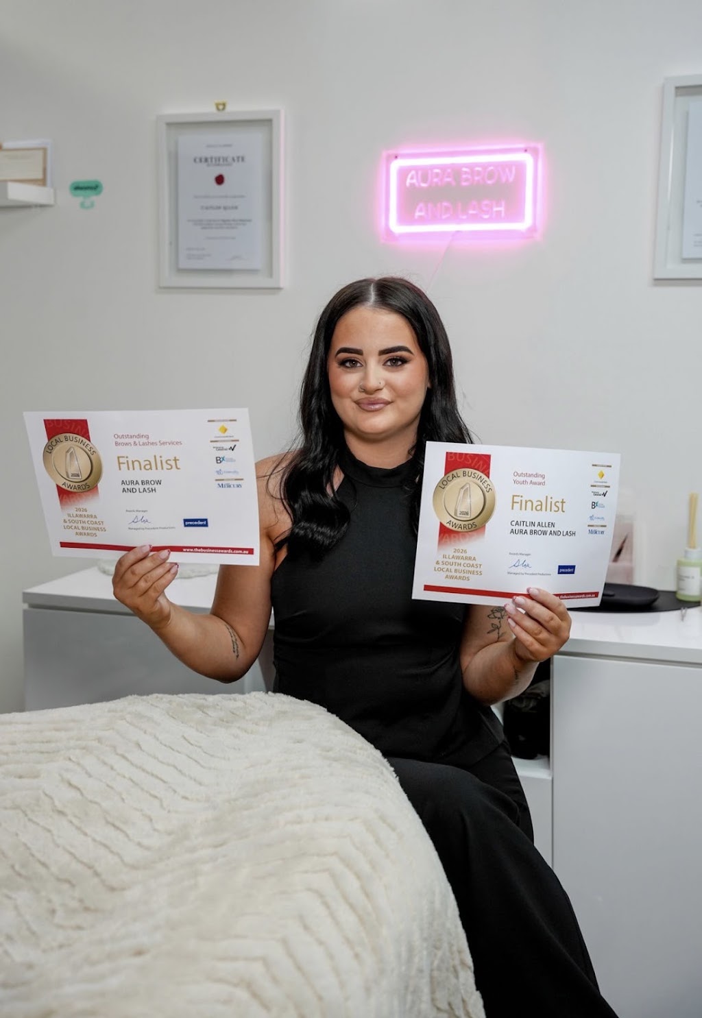 Aura Brow And Lash | 12 Wolfgang Rd, Albion Park NSW 2527, Australia | Phone: 0401 784 402