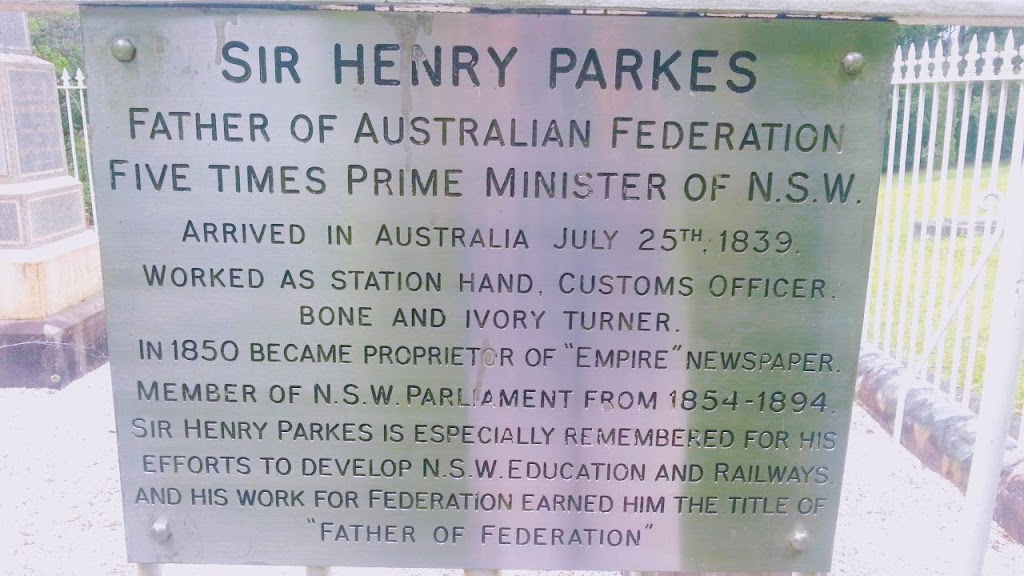 Sir Henry Parkes Grave place | park | Faulconbridge NSW 2776, Australia