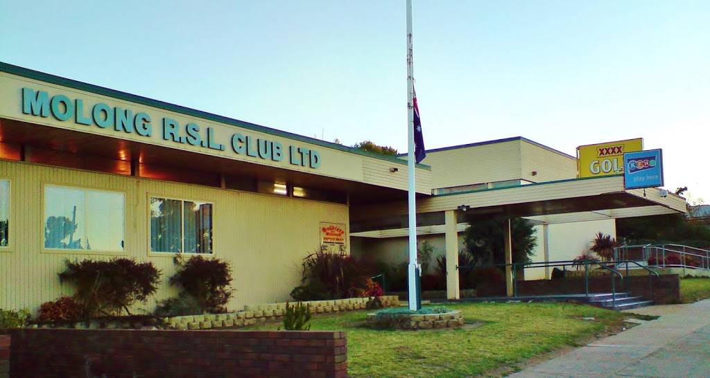 Molong RSL Club |  | 22-24 Riddell St, Molong NSW 2866, Australia | 0263668105 OR +61 2 6366 8105