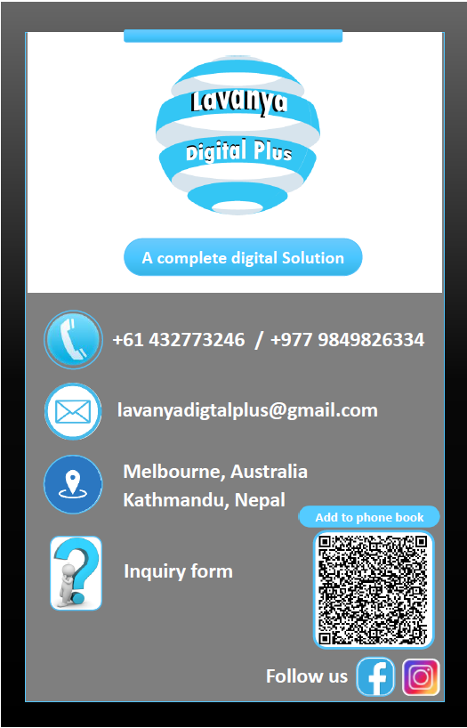Lavanya Digital Plus |  | 1091 Plenty Rd, Bundoora VIC 3083, Australia | 9849826334 OR +977 984-9826334