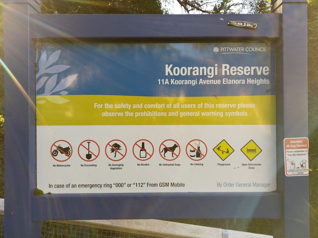 Koorangi Reserve | park | 11A Koorangi Ave, Elanora Heights NSW 2101, Australia