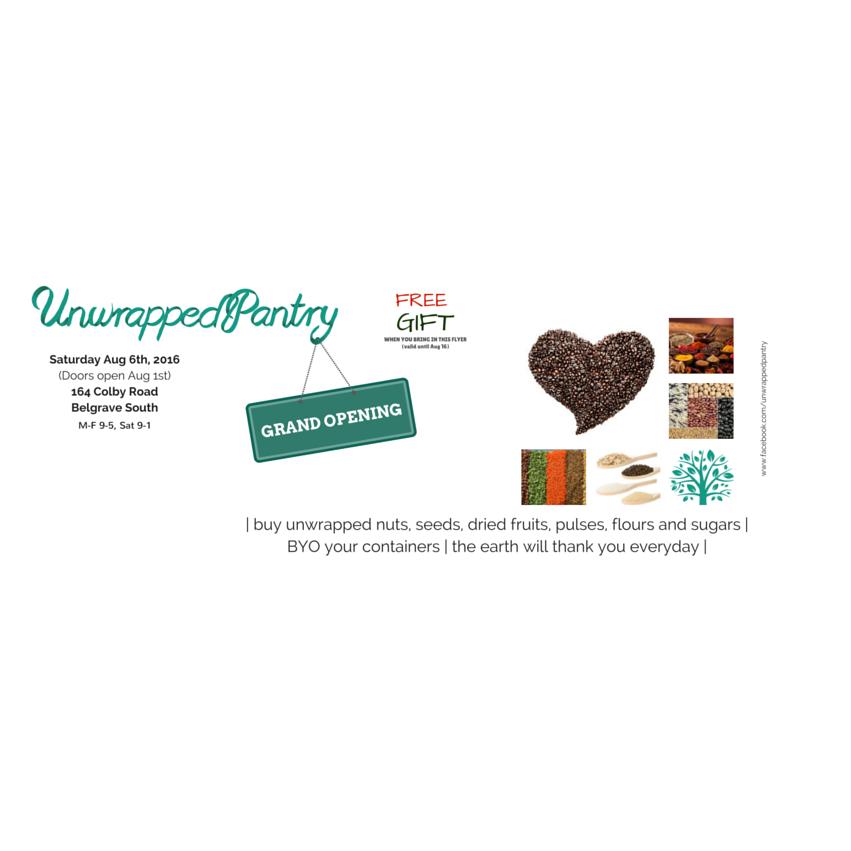 Unwrapped Pantry | 164 Colby Dr, Belgrave South VIC 3160, Australia | Phone: (03) 9754 2730