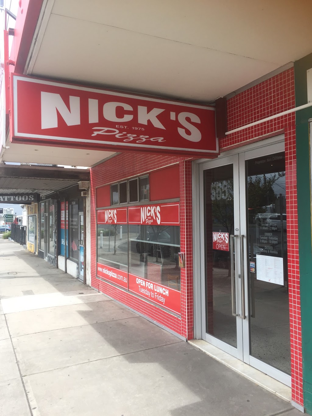 Nicks Pizza | meal delivery | 555A Geelong Rd, Brooklyn VIC 3025, Australia | 0393143772 OR +61 3 9314 3772