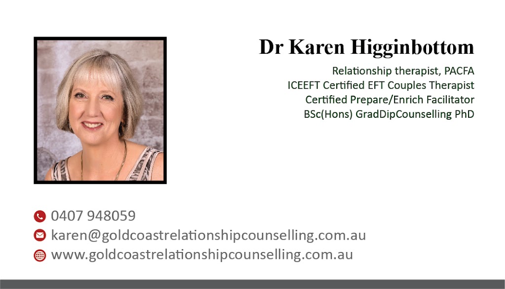 Gold Coast Relationship Counselling | point of interest | Petsch Creek Rd, Tallebudgera Valley QLD 4228, Australia | 0407948059 OR +61 407 948 059