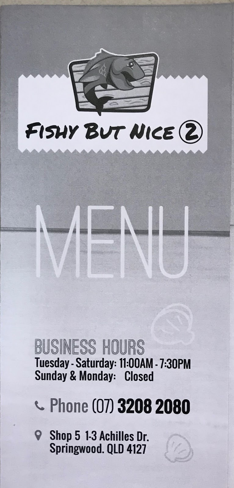 FishyBut Nice 2 | restaurant | shop 5/1-3 Achilles Dr, Springwood QLD 4127, Australia | 0732992177 OR +61 7 3299 2177