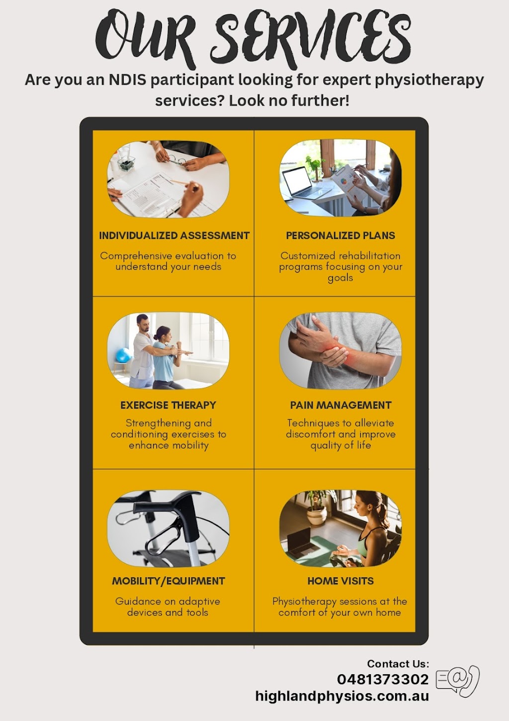 Highland Physios- Marulan | Marulan Medical Centre, 47 George St, Marulan NSW 2579, Australia | Phone: 0481 373 302