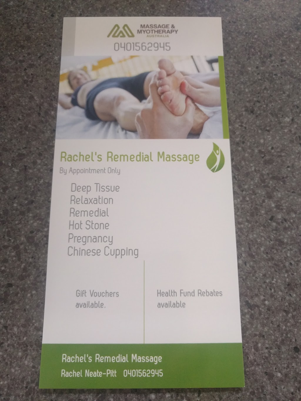 Rachels Remedial Massage | 373 Eighth St, Mildura VIC 3500, Australia | Phone: 0401 562 945