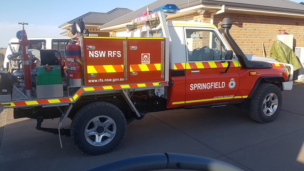 Springfield NSWRFS | fire station | 1093 Spring Range Rd, Springrange NSW 2618, Australia | 0418444325 OR +61 418 444 325