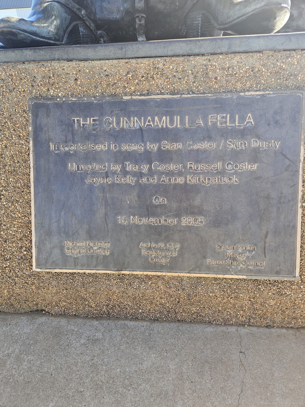 Cunnamulla Fella Statue | 23 Jane St, Cunnamulla QLD 4490, Australia | Phone: (07) 4655 8470
