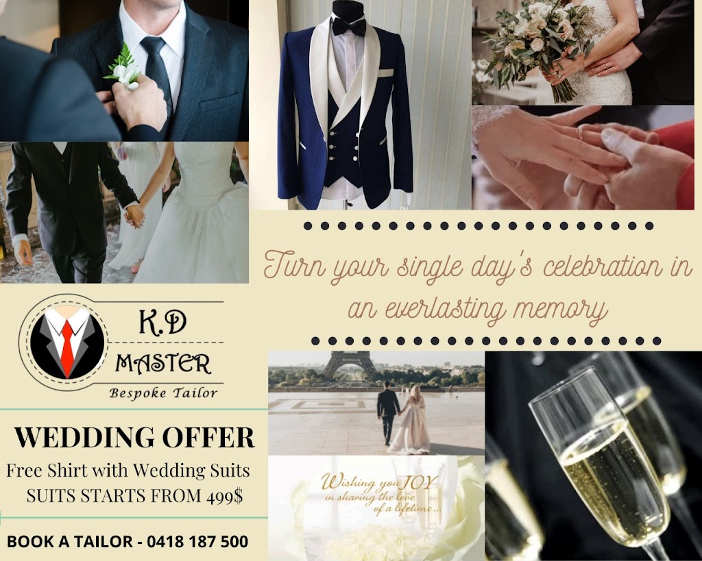 K D Master Bespoke Suit Melbourne | 12 Talisker St, Tarneit VIC 3029, Australia | Phone: 1300 537 848