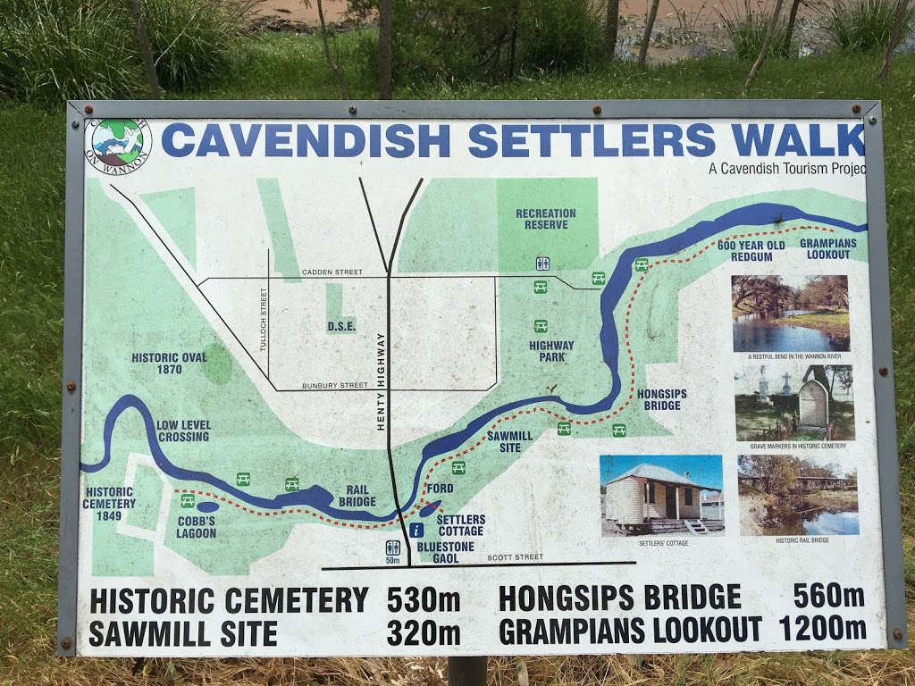 Settlers Walk Cavendish | tourist attraction | Henty Hwy, Cavendish VIC 3314, Australia | 1800807056 OR +61 1800 807 056