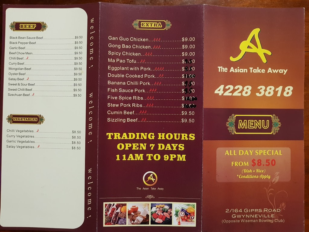The Asian Takeaway | meal takeaway | 164 Gipps Rd, Wollongong NSW 2500, Australia | 0242283818 OR +61 2 4228 3818