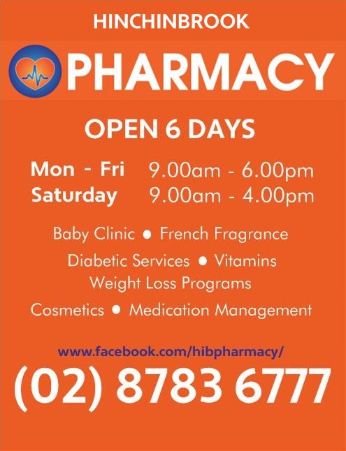 Hinchinbrook Pharmacy | 8/441 Hoxton Park Road, Hinchinbrook, Sydney NSW 2168, Australia | Phone: (02) 8783 6777