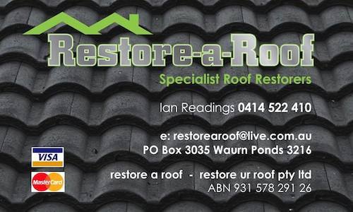 Restore A Roof - Geelong | roofing contractor | 12 Golden Wattle Drive, Mount Duneed VIC 3217, Australia | 0414522410 OR +61 414 522 410