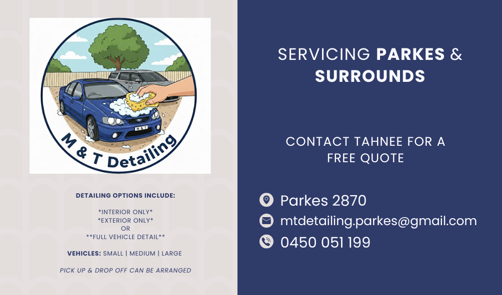 M & T Detailing | 8 Mimosa Rd, Parkes NSW 2870, Australia | Phone: 0450 051 199