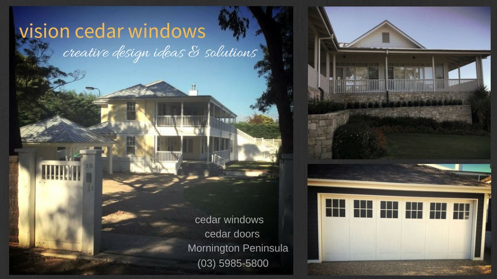 Vision Cedar Windows | 50 Peninsula Ave, Rye VIC 3941, Australia | Phone: (03) 5985 5800