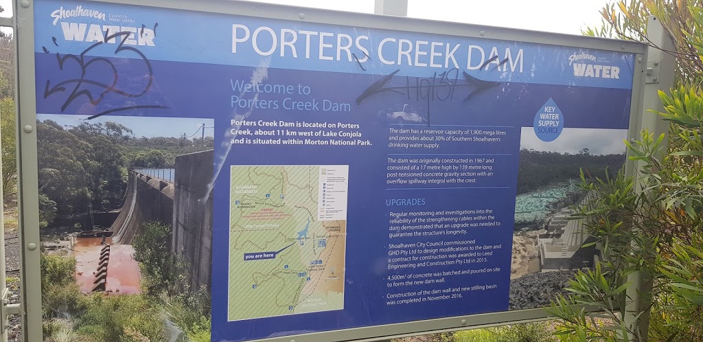 Porters Creek Dam |  | Porters Creek NSW 2538, Australia | 0244293111 OR +61 2 4429 3111