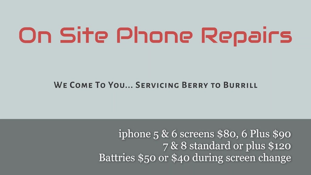 On Site Phone Repairs | 8 Hayward Rd, Wandandian NSW 2540, Australia | Phone: 0447 444 190