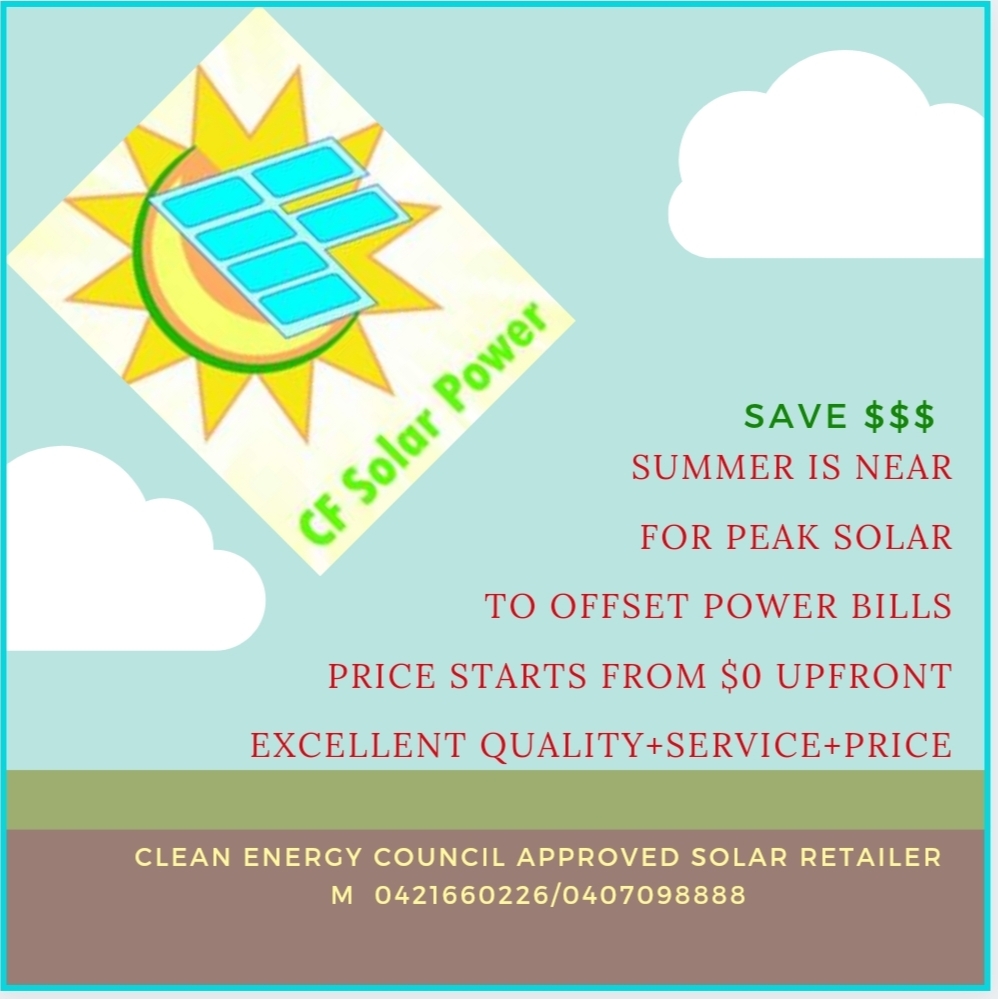 CF Solar Power | 12 Summer Ct, Tarneit VIC 3029, Australia | Phone: 0421 660 226