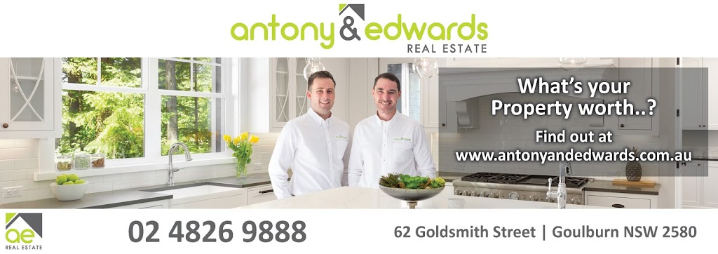 ANTONY & EDWARDS REAL ESTATE | real estate agency | 62 Goldsmith St, Goulburn NSW 2580, Australia | 0248269888 OR +61 2 4826 9888