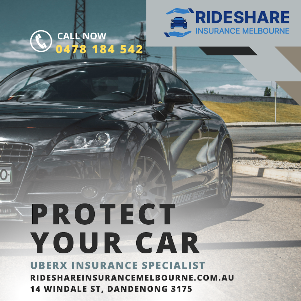 Rideshare Insurance Melbourne Club | 14 Windale St, Dandenong VIC 3175, Australia | Phone: 0478 184 542