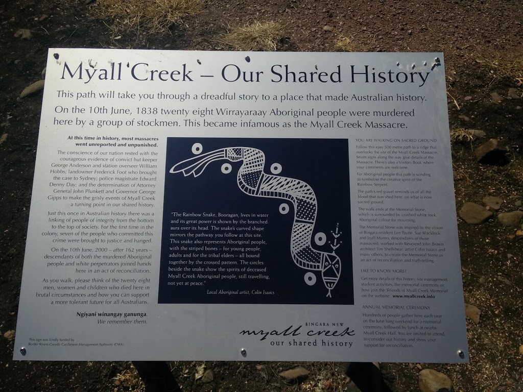 Myall Creek Memorial Site | Whitlow Rd, Myall Creek NSW 2403, Australia