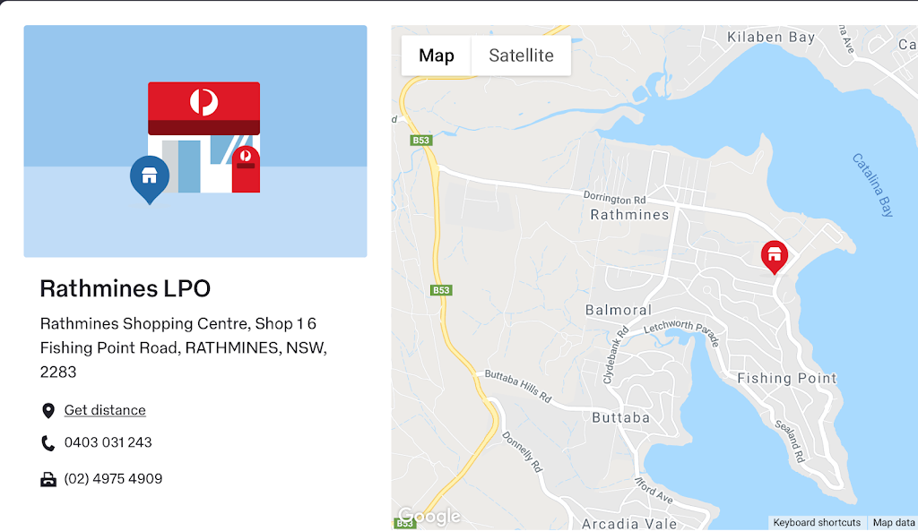 Rathmines Licensed Post Office | post office | 1/6 Fishing Point Rd, Rathmines NSW 2283, Australia | 0403031243 OR +61 403 031 243