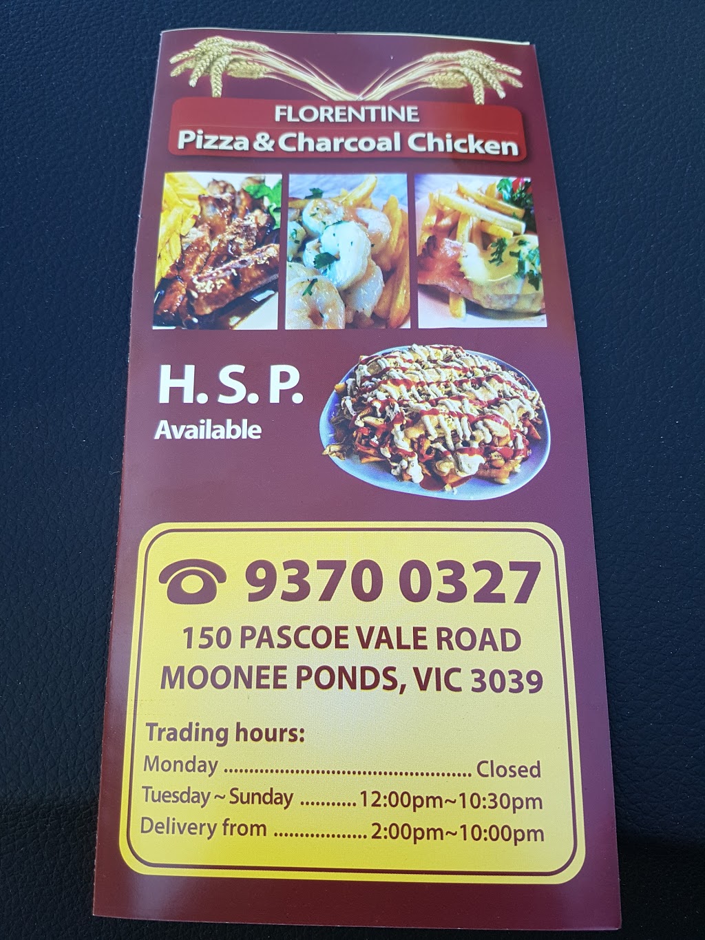 Florentine Pizza and Charcoal Chicken | meal delivery | 150 Pascoe Vale Rd, Moonee Ponds VIC 3039, Australia | 0393700327 OR +61 3 9370 0327