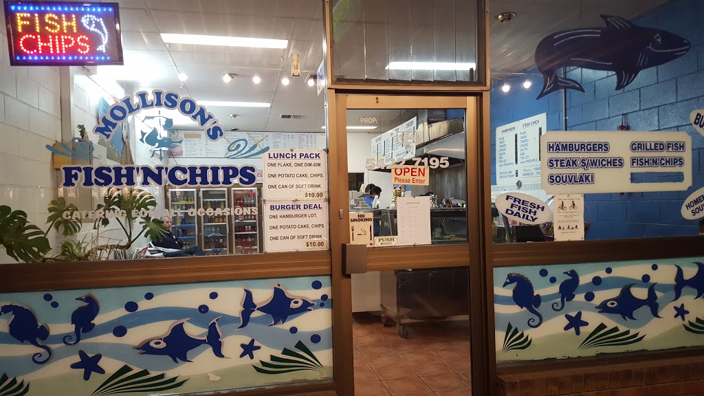 Mollisons Fish & Chips | restaurant | 164 Mollison St, Kyneton VIC 3444, Australia | 0354227195 OR +61 3 5422 7195