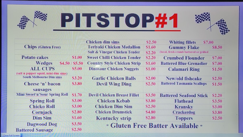 Pitstop#1 | meal takeaway | 32 Old Bass Hwy, Wynyard TAS 7325, Australia | 0459290172 OR +61 459 290 172