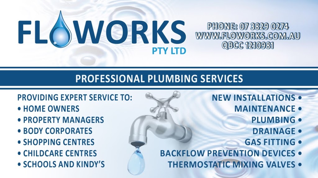 Floworks Pty Ltd | plumber | Unit 11, 12/20 Daintree Dr, Redland Bay QLD 4165, Australia | 0738290274 OR +61 7 3829 0274