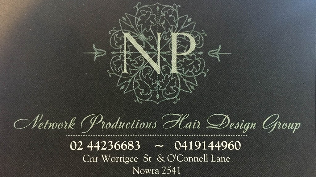 Network Productions Hair Design Group | hair care | Worrigee St & OConnell Ln, Nowra NSW 2541, Australia | 0244236683 OR +61 2 4423 6683