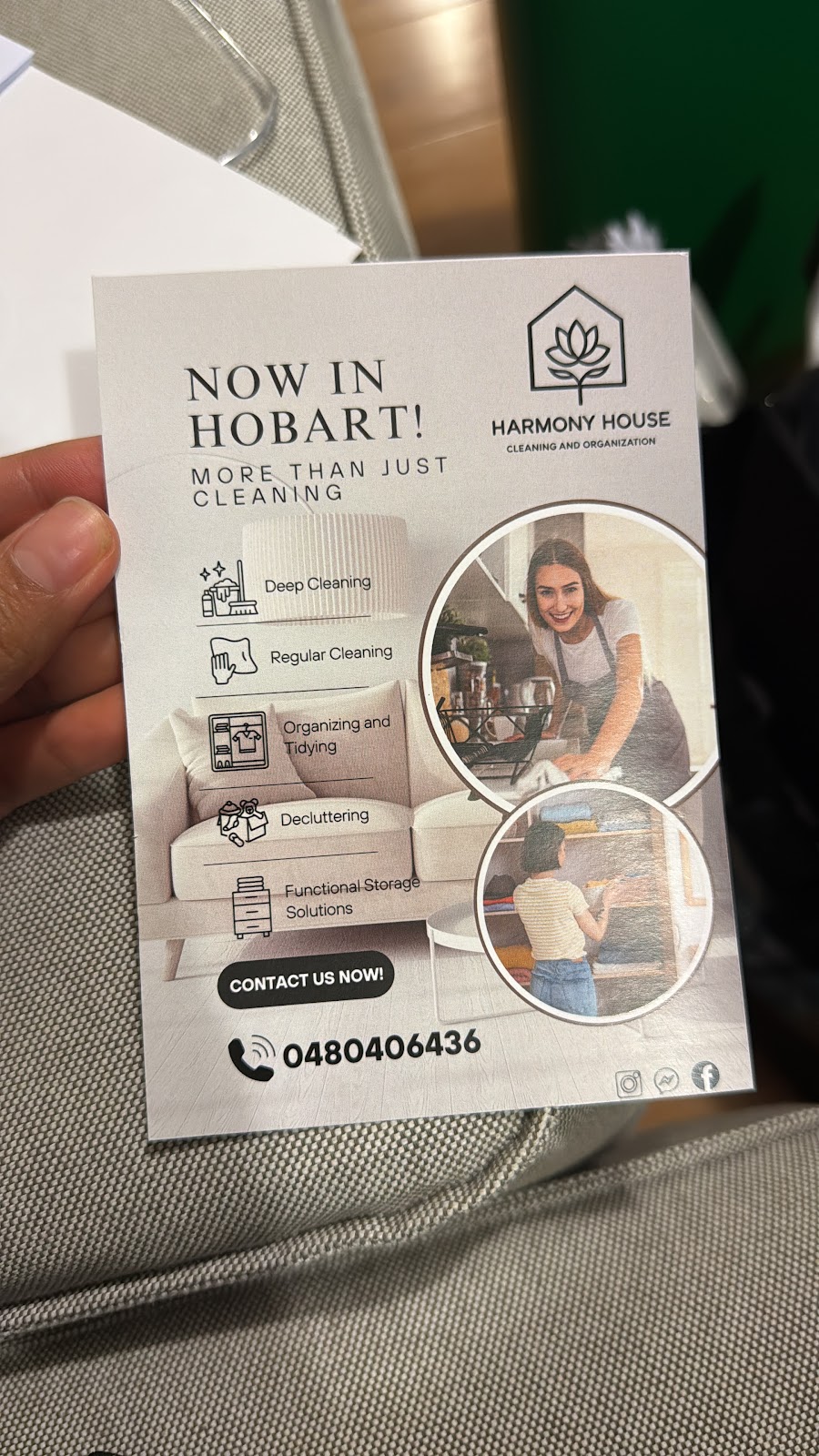 Harmony House Cleaning and Organisation | 27 Emmaline Ct, Rokeby TAS 7019, Australia | Phone: 0480 406 436