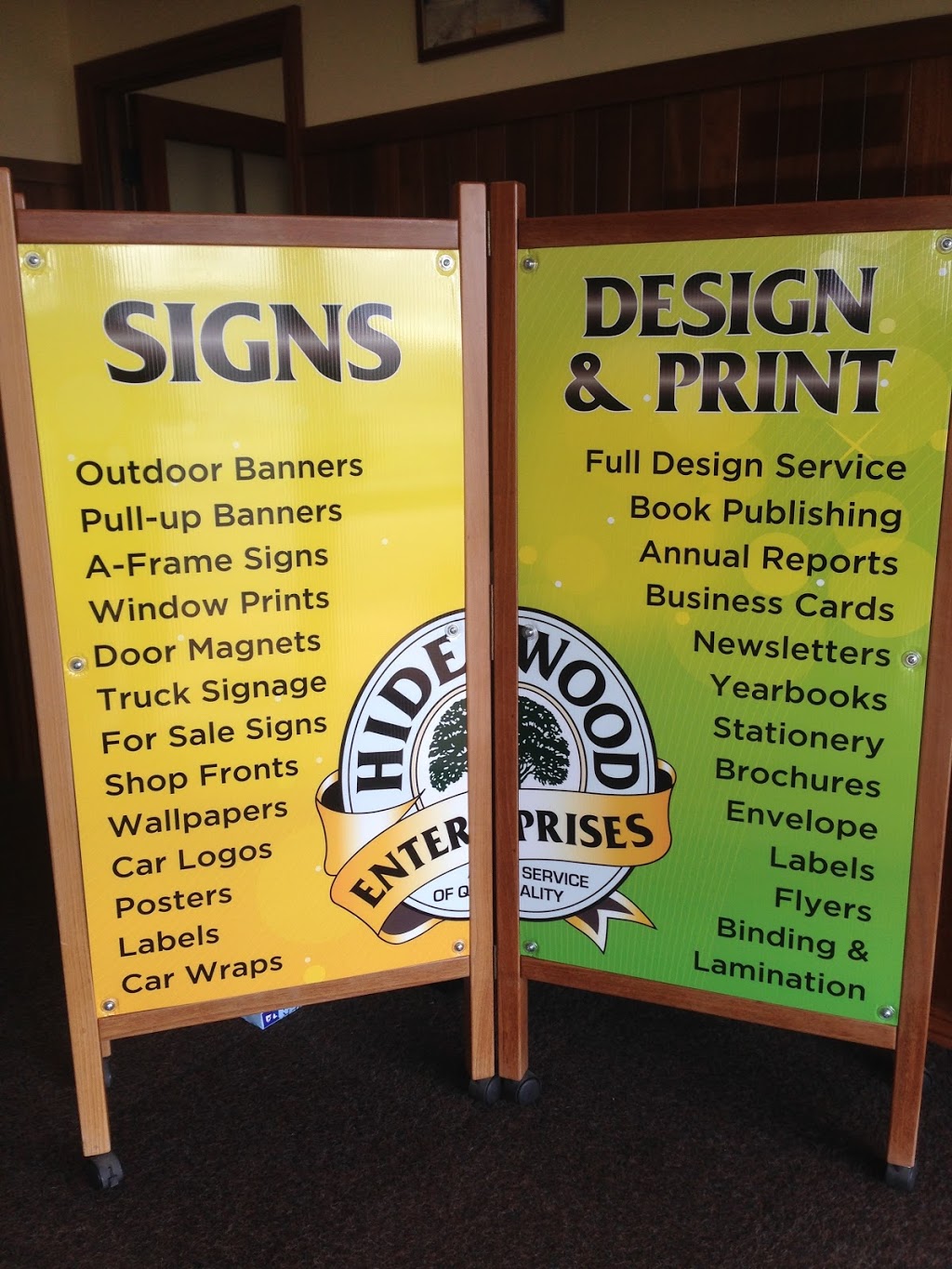 Hidewood Signs & Print | store | Unit 1/16 Hercules Cres, Centennial Park WA 6330, Australia | 0898418515 OR +61 8 9841 8515