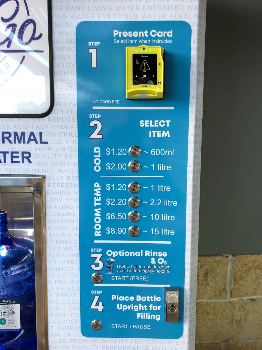 Premium Alkaline Water 24/7 Fill n Go Toowoomba | 40/11 James St, East Toowoomba QLD 4350, Australia | Phone: 0431 369 359