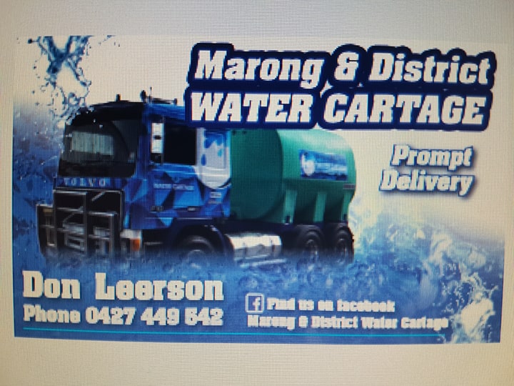 Marong & District Water Cartage | food | Mccreddons Rd, Marong VIC 3515, Australia | 0427449542 OR +61 427 449 542