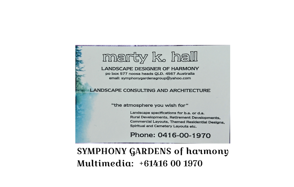 SYMPHONY GARDENS of harmony | 3A Attunga Heights, Noosa Heads QLD 4567, Australia | Phone: 0416 001 970