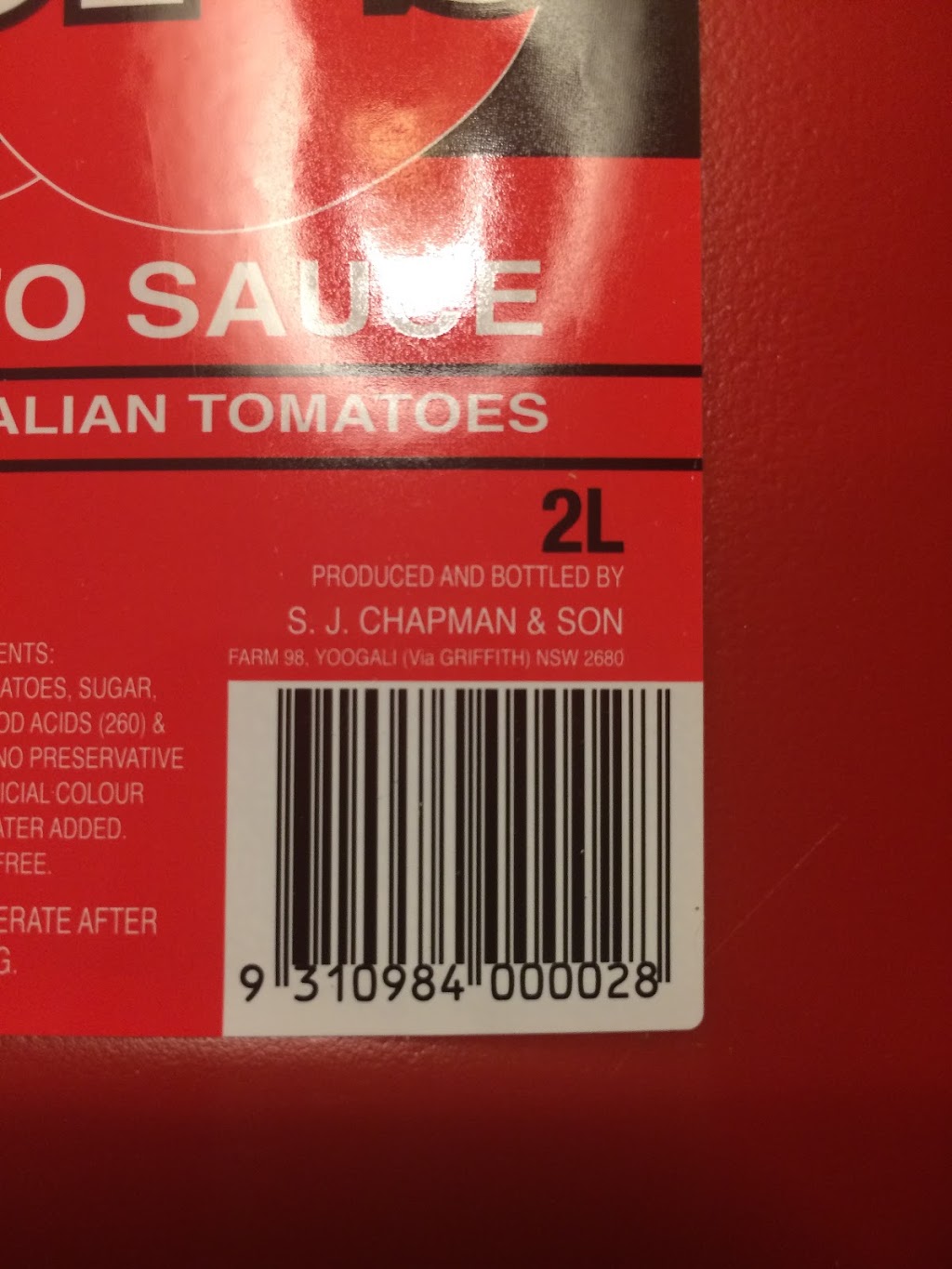 Pops Tomato Sauce | food | 98 Chapman Rd, Yoogali NSW 2680, Australia | 0269623210 OR +61 2 6962 3210