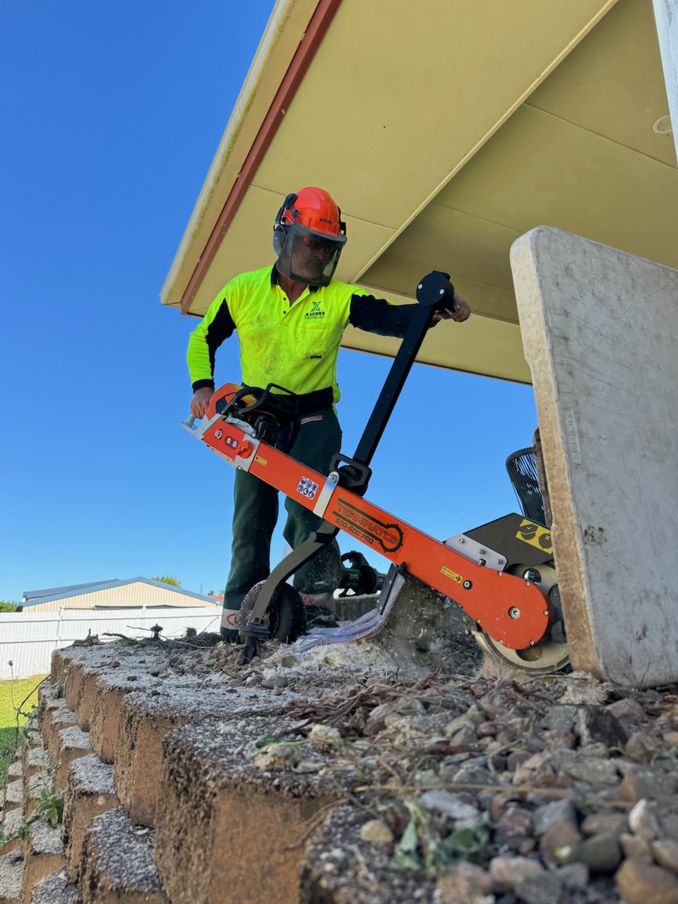 Axemen Stumpgrinding & Lawn Care | 37 McIntyre St, East Mackay QLD 4740, Australia | Phone: 0488 931 506