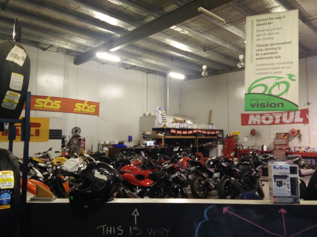 Sixty Degrees Motorcycles & Automotive | 2/26-30 Howleys Rd, Notting Hill VIC 3168, Australia | Phone: (03) 9562 6603