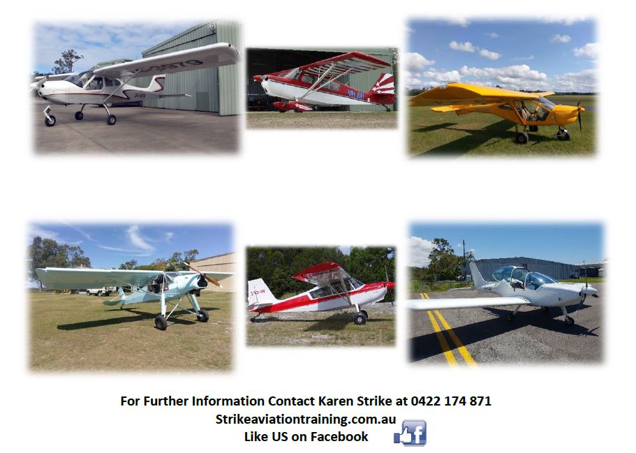 Strike Aviation Training | Hangar 105, McNaught Rd, Caboolture QLD 4510, Australia | Phone: 0422 174 871