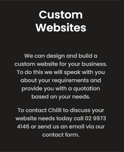 Chilli Websites | 126 Grandview Dr, Newport NSW 2106, Australia | Phone: 0410 398 840