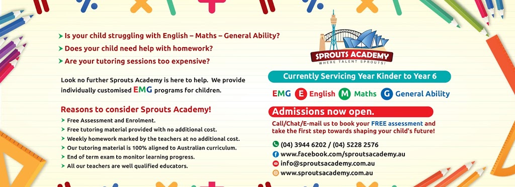 Sprouts Academy | 72 Lawler Drive, Oran Park NSW 2570, Australia | Phone: 0439 446 202