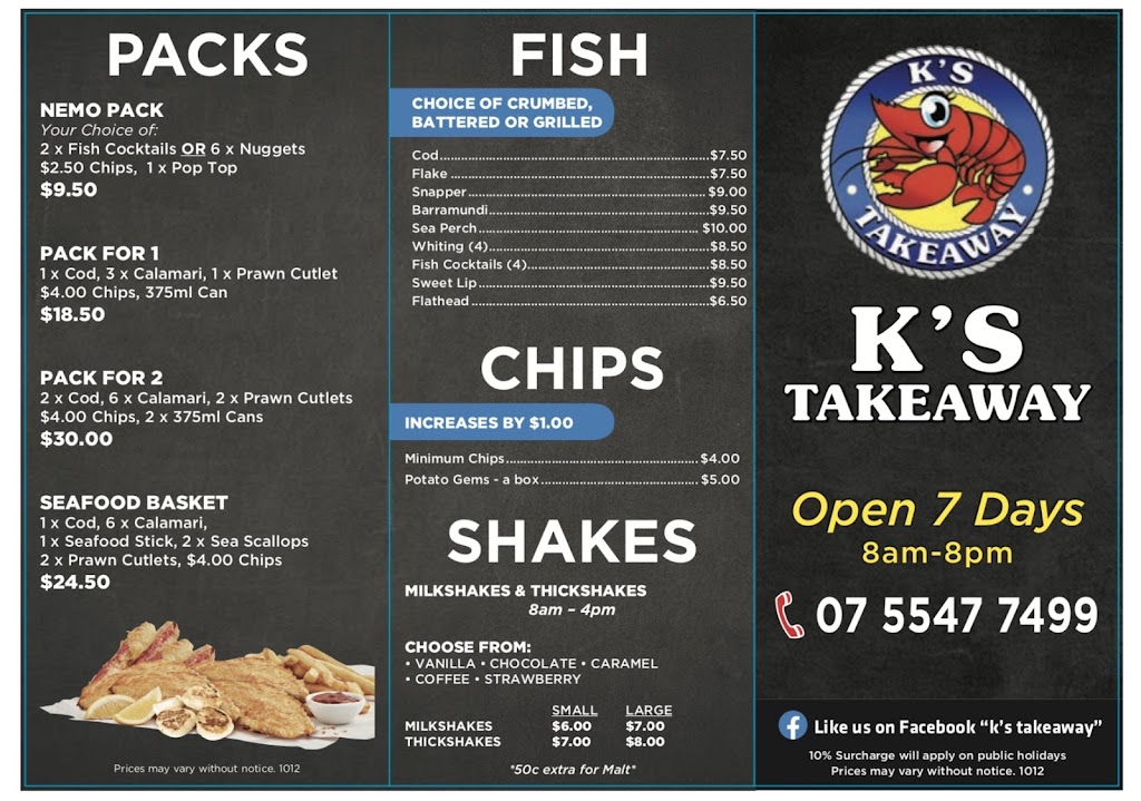 K’s Takeaway | meal takeaway | 665-687 Cusack Ln, Jimboomba QLD 4280, Australia | 0755477499 OR +61 7 5547 7499