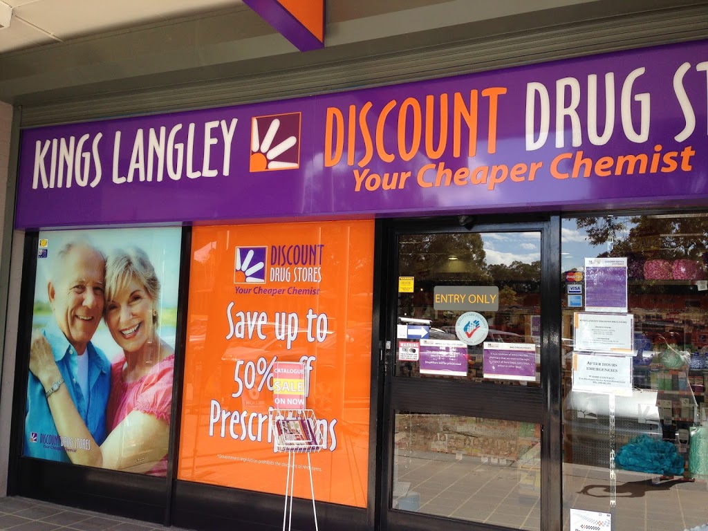 Kings Langley Discount Drug Store | pharmacy | 5/125 James Cook Dr, Kings Langley NSW 2147, Australia | 0296743341 OR +61 2 9674 3341