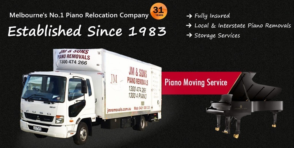 JM & Sons Local & Interstate Piano Movers | 33 Production Dr, Campbellfield VIC 3061, Australia | Phone: 1300 474 266